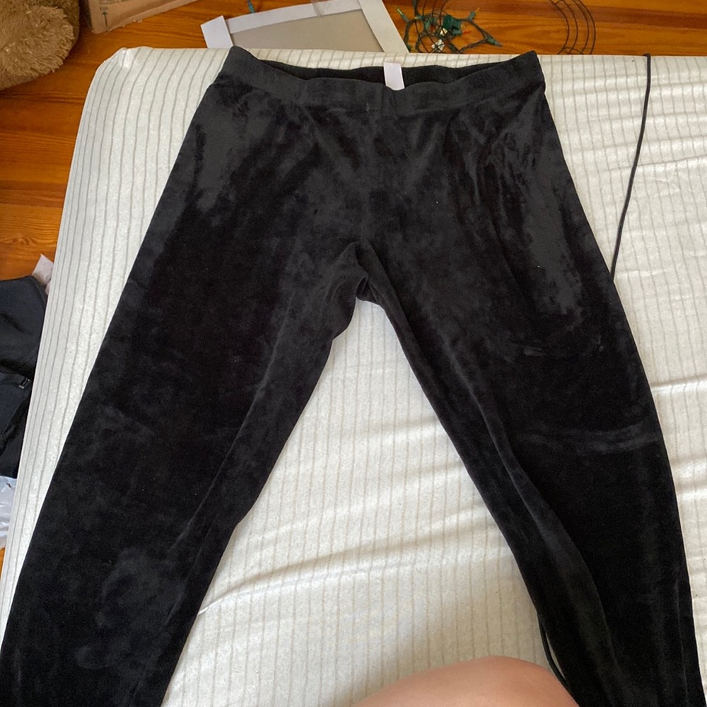 Velvet leggings size large